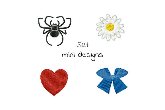 Bow Daisy Heart Spider Mini Set