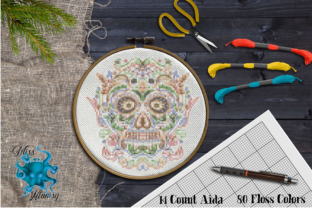 Counted Cross Stitch Sugar Skull