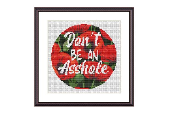 Don’t Be Funny Cross Stitch Pattern