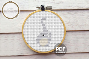 Elephant Trunk Modern Cross Stitch