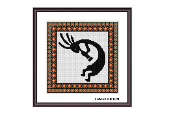 Kokopelli Cross Stitch Ornament Pattern