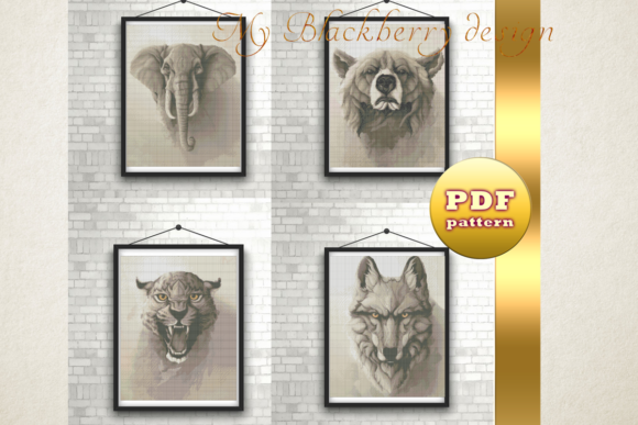 Pattern Cross Stitch Wild World, Puma
