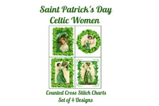 Set of 4 Celtic Cross Stitch Patterns